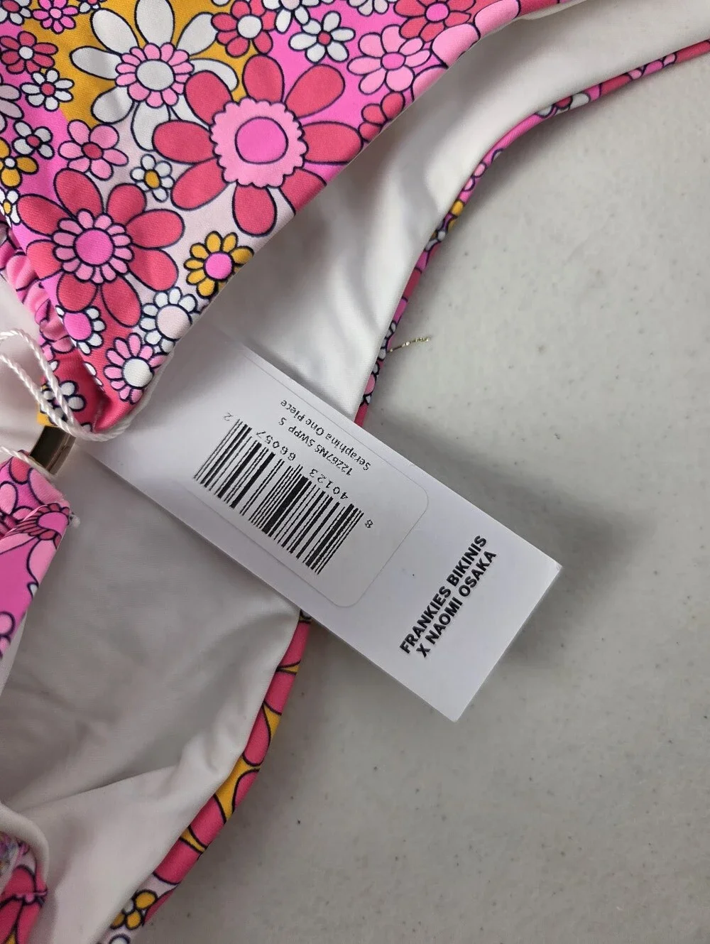 NWT Frankies Bikinis x Naomi Osaka Seraphina One Piece Swimsuit Sweet Pea Small